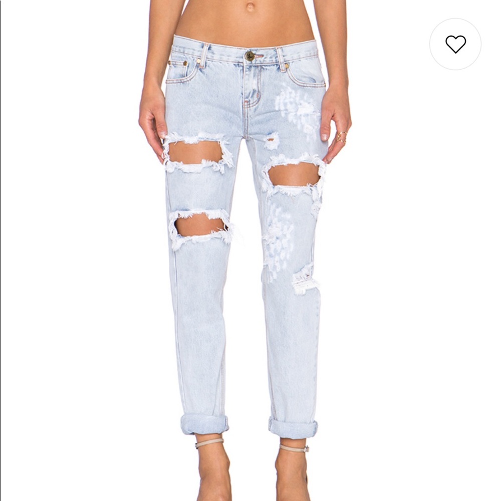 One Teaspoon Awesome Baggies - Diamonde